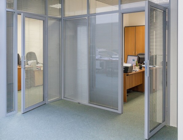 Interior doors in the office
