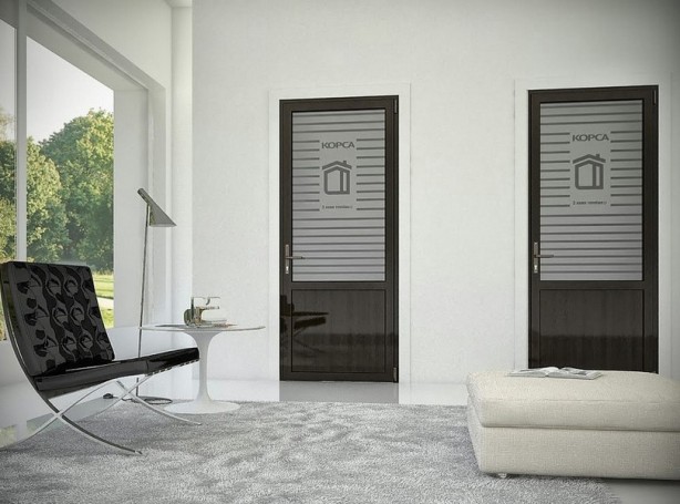 Interior doors in the bedroom