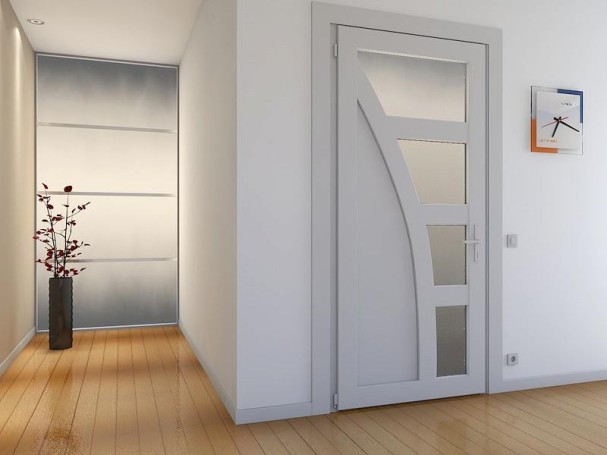 Interior doors in the apartment