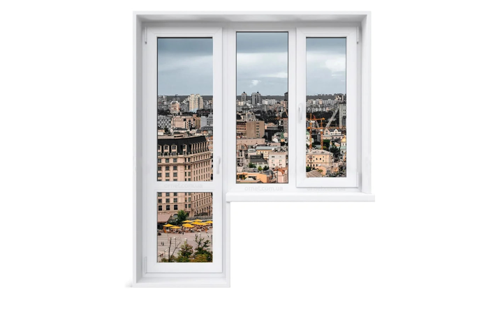 Single-leaf balcony door with glazing and mullion