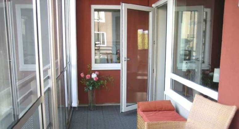 Door to the balcony