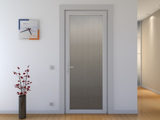 Interior plastic doors in the apartment
