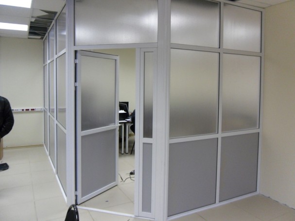 Plastic partitions uPVC