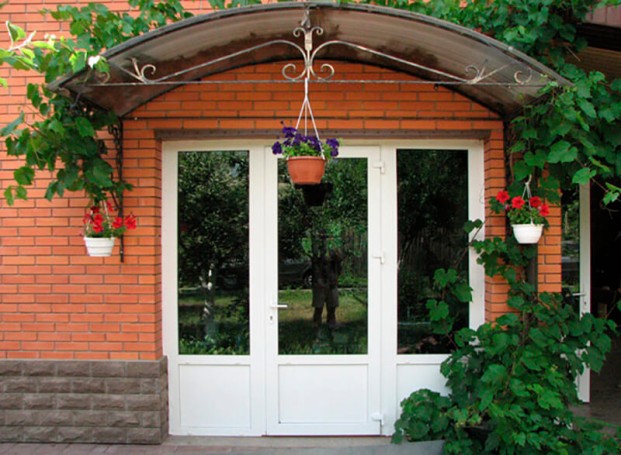 White plastic door