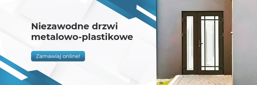 drzwi plastikowe dwuskrzydłowe