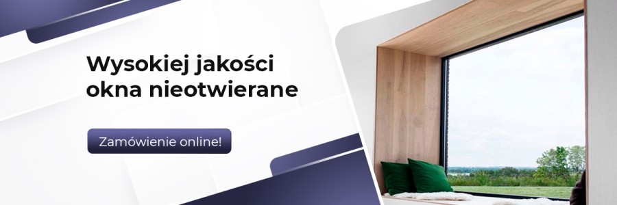okno nieotwierane
