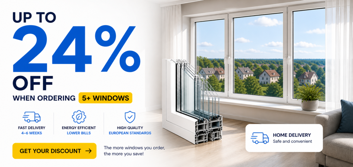 Order 5 or more windows with delivery to Finland and save up to 24%.