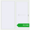 Pricing Sliding patio doors 2100x2170 mm REHAU GENEO HST RAL 9016 Traffic white two-sided. Price: 3948,42 €