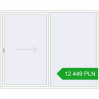 Pricing Sliding patio doors 2500x2000 mm PATIO DOOR REHAU BRILLANT DESIGN RAL 9016 Traffic white two-sided. Price: 12 449.39 PLN