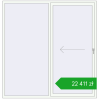 Pricing Sliding patio doors 2100x2170 mm REHAU GENEO HST RAL 9016 Traffic white two-sided. Price: 22 410,66 zł