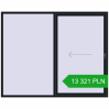 Pricing Sliding patio doors 2500x2000 mm PATIO DOOR REHAU BRILLANT DESIGN BLACK_COOL_110L-2 two-sided. Price: 13 320.84 PLN