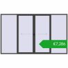 Pricing Sliding patio doors 4000x2400 mm PATIO DOOR REHAU SYNEGO BASALT_GREY two-sided. Price: 7286,16 €