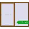 Pricing Sliding patio doors 2700x2300 mm PATIO DOOR REHAU BRILLANT DESIGN GOLDEN OAK two-sided. Price: 2727,88 €