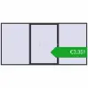 Pricing Sliding patio doors 4500x2200 mm PATIO DOOR REHAU BRILLANT DESIGN ANTHRACITE_GREY_GLATT two-sided. Price: 3351,38 €