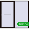 Pricing Sliding patio doors 2220x2150 mm PATIO DOOR REHAU SYNEGO BLACK_BROWN two-sided. Price: 15 790.6 PLN