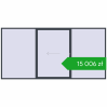 Pricing Sliding patio doors 4500x2200 mm PATIO DOOR REHAU BRILLANT DESIGN ANTHRACITE_GREY_STRUKTURAL two-sided. Price: 15 006,05 zł