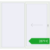 Pricing Sliding patio doors 2300x2200 mm PATIO DOOR REHAU BRILLANT DESIGN RAL 9016 Traffic white two-sided. Price: 2879,41 €