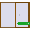 Pricing Sliding patio doors 2500x2200 mm PATIO DOOR REHAU BRILLANT DESIGN GOLDEN OAK two-sided. Price: 12 210,56 zł
