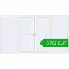 Pricing Sliding patio doors 4000x2200 mm PATIO DOOR REHAU BRILLANT DESIGN RAL 9016 Traffic white two-sided. Price: 5 752.02 EUR