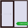 Ustalenie cen Przesuwane drzwi tarasowe 1980x1980 mm PATIO DOOR REHAU BRILLANT DESIGN CHOCOLATE_BROWN dwustronny. Cena: 1 949.14 EUR
