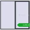 Ustalenie cen Przesuwane drzwi tarasowe 2400x2350 mm REHAU SYNEGO SLIDE ANTHRACITE_GREY_STRUKTURAL dwustronny. Cena: 3495,48 €
