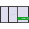 Pricing Sliding patio doors 4000x2300 mm PATIO DOOR REHAU BRILLANT DESIGN BLACK_BROWN two-sided. Price: 13 664,90 zł