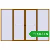 Pricing Sliding patio doors 3600x2400 mm PATIO DOOR REHAU SYNEGO GOLDEN OAK two-sided. Price: 31 133.75 PLN