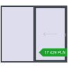 Pricing Sliding patio doors 2700x2300 mm PATIO DOOR REHAU SYNEGO ANTHRACITE_GREY_STRUKTURAL two-sided. Price: 17 428.81 PLN