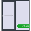 Ustalenie cen Przesuwane drzwi tarasowe 1850x2000 mm PATIO DOOR REHAU BRILLANT DESIGN. Cena: 2541,04 €