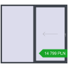 Pricing Sliding patio doors 2500x2200 mm PATIO DOOR REHAU BRILLANT DESIGN ANTHRACITE_GREY_STRUKTURAL two-sided. Price: 14 799.22 PLN