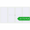 Pricing Sliding patio doors 4000x2200 mm PATIO DOOR REHAU BRILLANT DESIGN RAL 9016 Traffic white two-sided. Price: 24 772.34 PLN