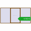 Ustalenie cen Przesuwane drzwi tarasowe 4500x2300 mm PATIO DOOR REHAU SYNEGO GOLDEN OAK dwustronny. Cena: 4149,56 €
