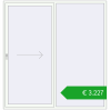 Pricing Sliding patio doors 2200x2300 mm PATIO DOOR REHAU SYNEGO RAL 9016 Traffic white two-sided. Price: 3227,41 €