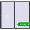 Pricing Sliding patio doors 2800x2609 mm REHAU GENEO HST ANTHRACITE_GREY_STRUKTURAL two-sided. Price: 37 046.74 PLN