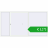 Ustalenie cen Przesuwane drzwi tarasowe 3800x2000 mm PATIO DOOR REHAU SYNEGO RAL 9016 Traffic white dwustronny. Cena: 3272,95 €