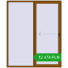 Pricing Sliding patio doors 1800x2200 mm PATIO DOOR REHAU BRILLANT DESIGN GOLDEN OAK two-sided. Price: 12 478.16 PLN