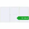 Pricing Przesuwane drzwi tarasowe 4200x2300 mm PATIO DOOR REHAU SYNEGO RAL 9016 Traffic white dwustronny. Price: 15 727,97 zł