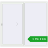 Pricing Sliding patio doors 2335x2200 mm PATIO DOOR REHAU SYNEGO RAL 9016 Traffic white two-sided. Price: 3 198.67 EUR
