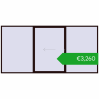 Pricing Sliding patio doors 4500x2200 mm PATIO DOOR REHAU BRILLANT DESIGN CHOCOLATE_BROWN two-sided. Price: 3259,98 €