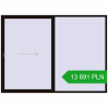 Pricing Sliding patio doors 3000x2200 mm PATIO DOOR REHAU BRILLANT DESIGN BLACK_BROWN two-sided. Price: 13 690.6 PLN