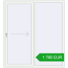 Pricing Sliding patio doors 1800x2000 mm REHAU SYNEGO SLIDE RAL 9016 Traffic white two-sided. Price: 1 780.32 EUR