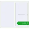Pricing Sliding patio doors 2400x2200 mm REHAU GENEO HST RAL 9016 Traffic white two-sided. Price: 5510,87 €