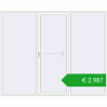Pricing Sliding patio doors 2750x2230 mm PATIO DOOR REHAU BRILLANT DESIGN RAL 9016 Traffic white two-sided. Price: 2987,26 €
