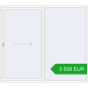 Pricing Sliding patio doors 2500x2200 mm PATIO DOOR REHAU SYNEGO RAL 9016 Traffic white two-sided. Price: 3 500.35 EUR