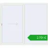 Pricing Sliding patio doors 2500x2200 mm PATIO DOOR REHAU BRILLANT DESIGN RAL 9016 Traffic white two-sided. Price: 2700,65 €