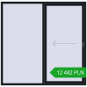 Pricing Sliding patio doors 2050x2010 mm PATIO DOOR REHAU BRILLANT DESIGN BLACK_COOL_110L-2 two-sided. Price: 12 481.57 PLN