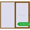 Pricing Sliding patio doors 2400x2200 mm REHAU GENEO HST GOLDEN OAK two-sided. Price: 33 754.7 PLN
