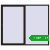 Pricing Sliding patio doors 2500x2100 mm PATIO DOOR REHAU BRILLANT DESIGN BLACK_BROWN two-sided. Price: 3 012.18 EUR