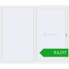 Pricing Sliding patio doors 2500x2100 mm REHAU GENEO HST RAL 9016 Traffic white two-sided. Price: 4016,70 €