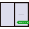 Pricing Sliding patio doors 2800x2400 mm REHAU SYNEGO SLIDE BLACK_BROWN two-sided. Price: 15 424.68 PLN